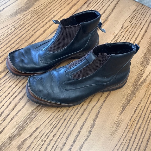 Mariano leather ankle boots size 41 - Picture 1 of 14